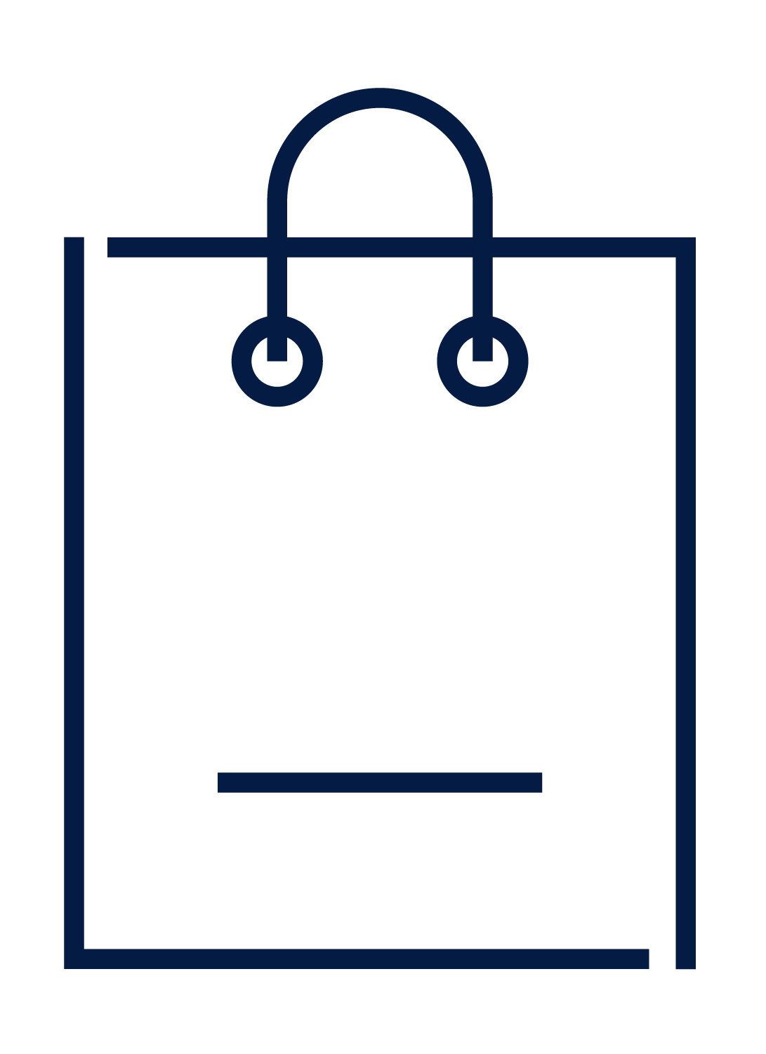 Unsure shopping bag illustration representing a team that has been trained but isn't applying it