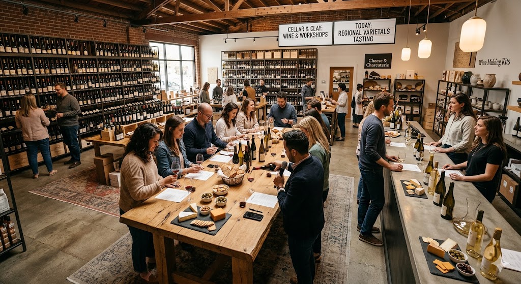 A retail space that offers more than a transaction — an experience element that builds reason to visit