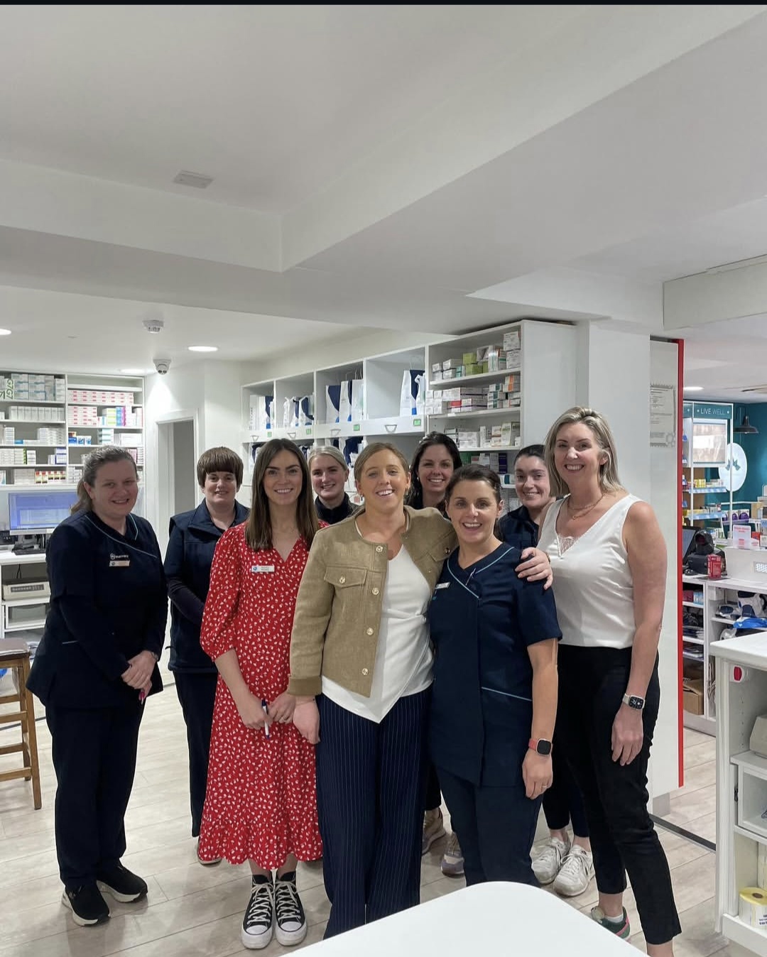 The Reens Life Pharmacy team with Louise Lally in Cork